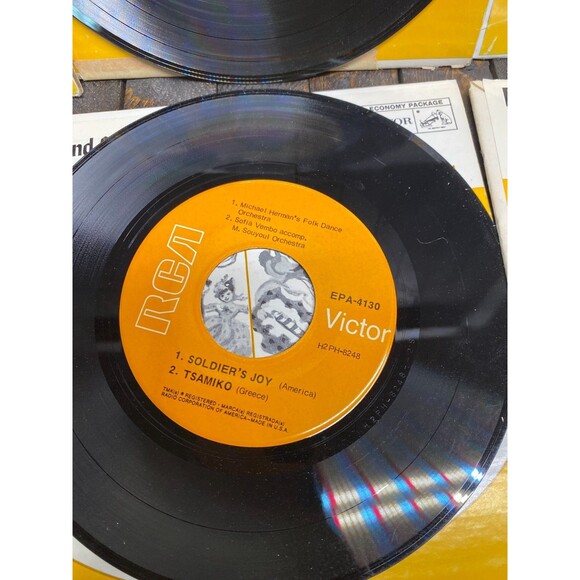 Lot Of 6 The World Of Folk Dances RCA VICTOR 45 ep Vinyl Records - Picture 15 of 16